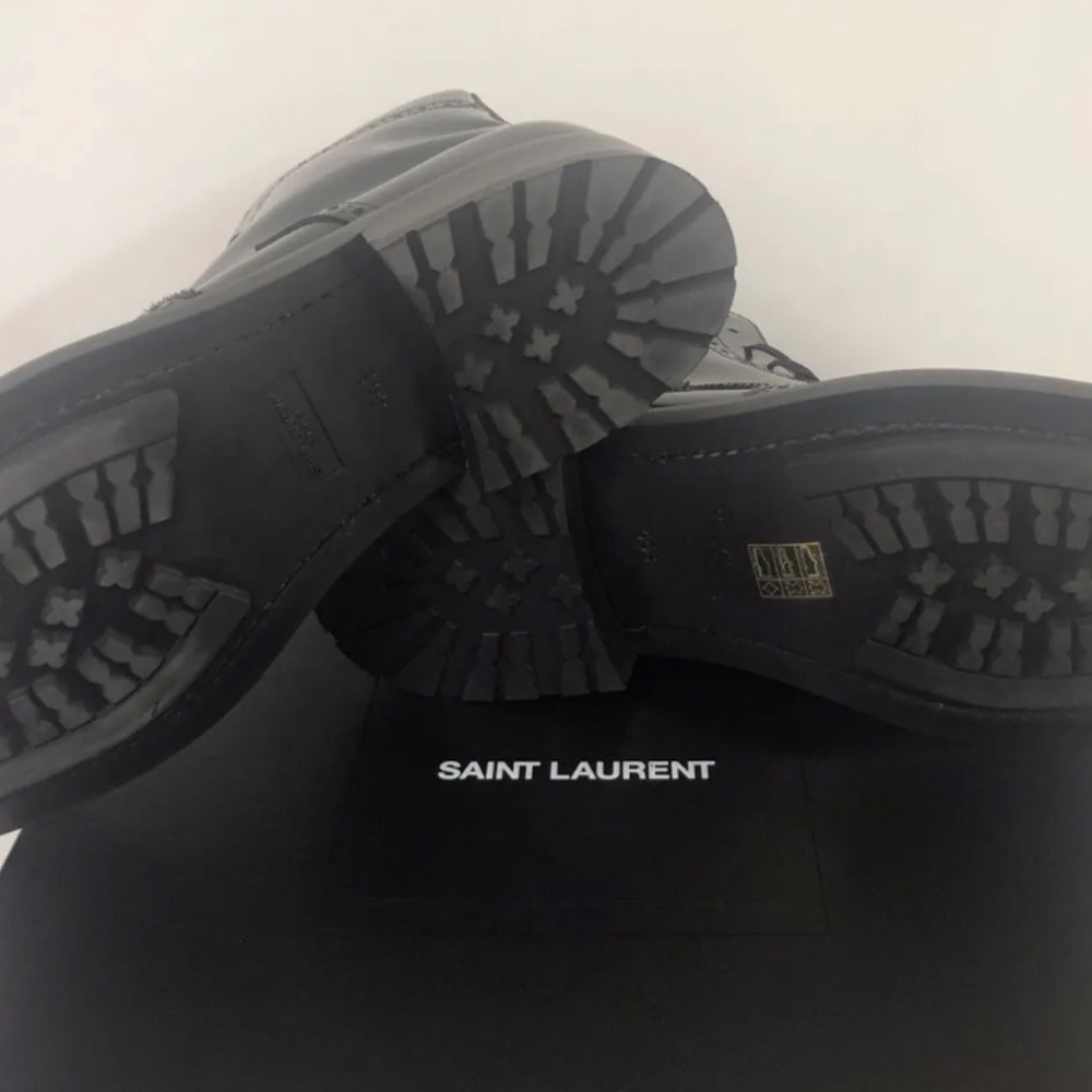 SAINT LAURENT Men’s Army Boots US11.5 Made in Italy - Picture 2 of 13
